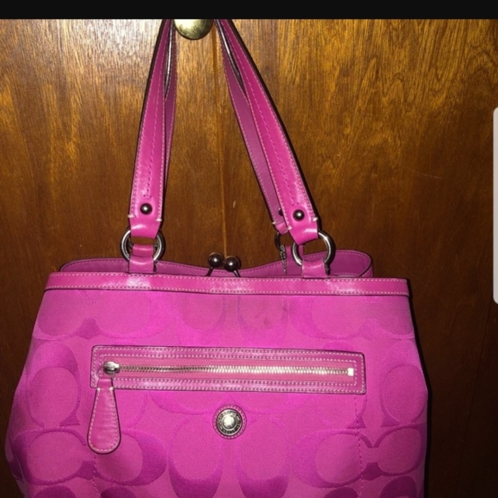 Authentic Pink Coach Handbag